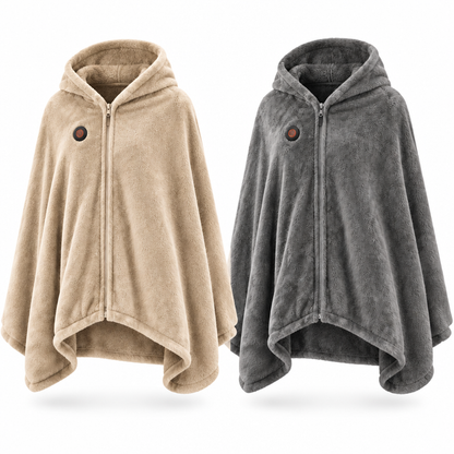Manta chaqueta calefactable: calor donde vayas